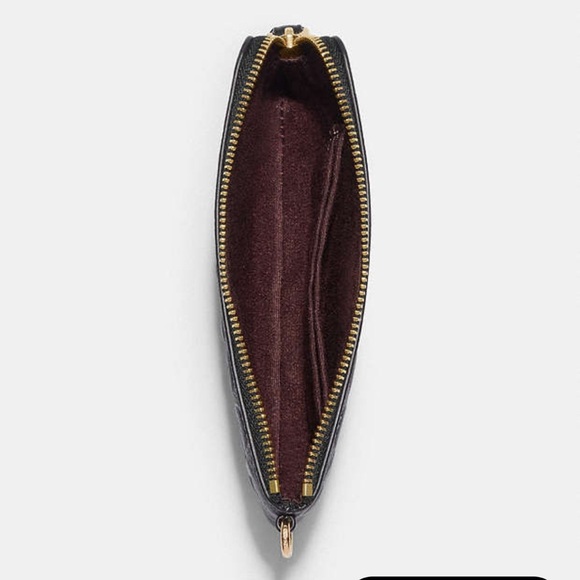 Coach Corner Zip Wristlet In Signature Leather with Charms - New in Box - Picture 2 of 7